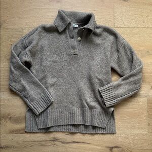 Abercrombie Collared Sweater with Button Details